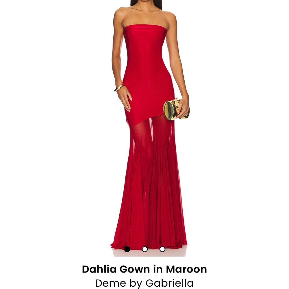 Dahlia Gown in Maroon